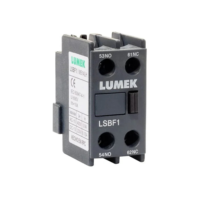BLOQUE DE CONTACTO AUXILIAR FRONTAL 1NA+1NC PARA CONTACTOR